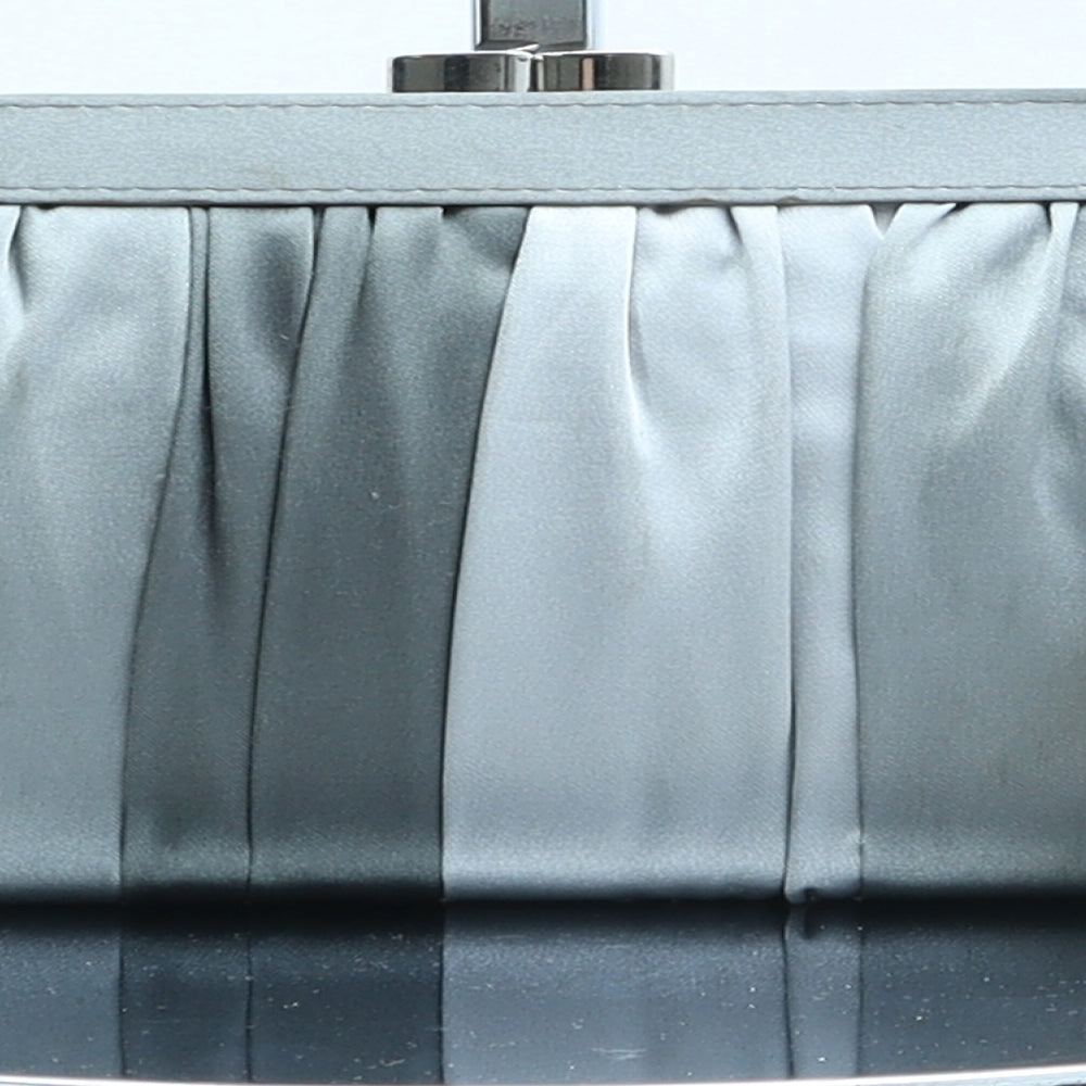 DICE Womens Grey Polyester Clutch Size Small