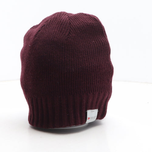 Primark Mens Red Acrylic Beanie One Size