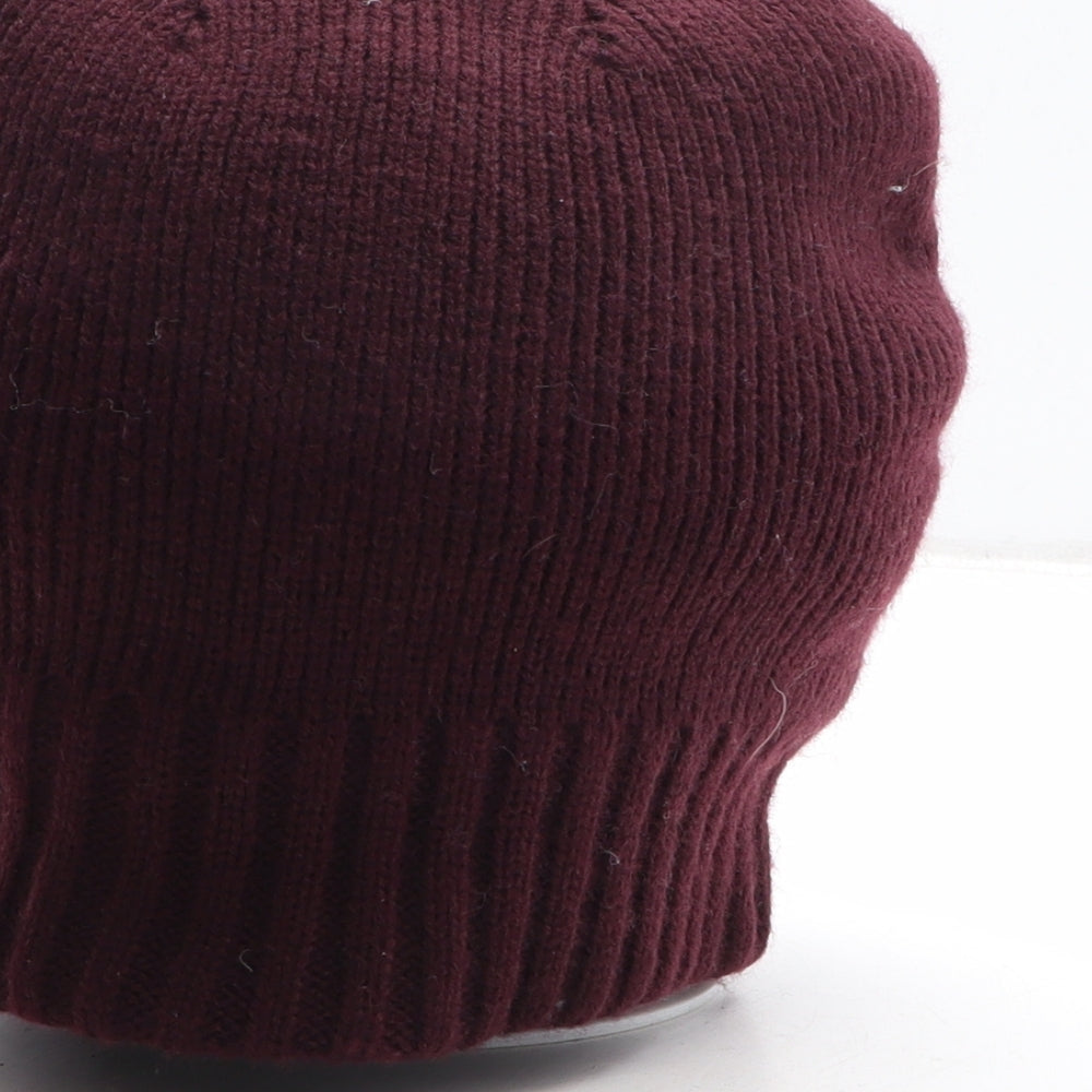 Primark Mens Red Acrylic Beanie One Size