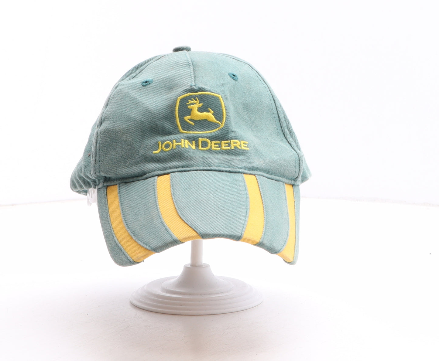 John Deere Mens Green Geometric Cotton Baseball Cap One Size