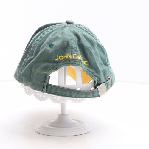 John Deere Mens Green Geometric Cotton Baseball Cap One Size