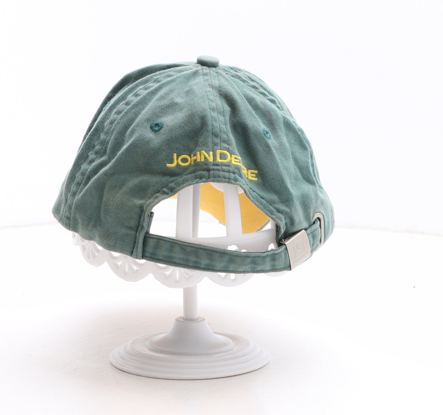 John Deere Mens Green Geometric Cotton Baseball Cap One Size