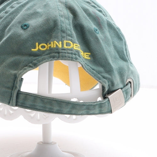 John Deere Mens Green Geometric Cotton Baseball Cap One Size