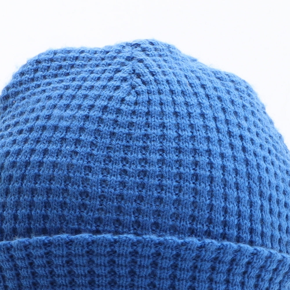 Jules Boys Blue Acrylic Beanie One Size
