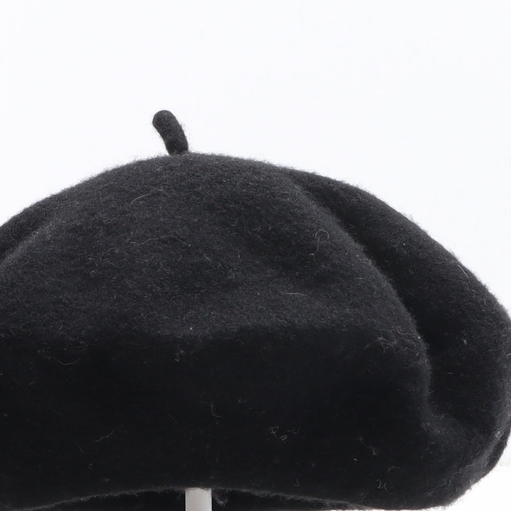 Accessorize Womens Black Wool Beret One Size