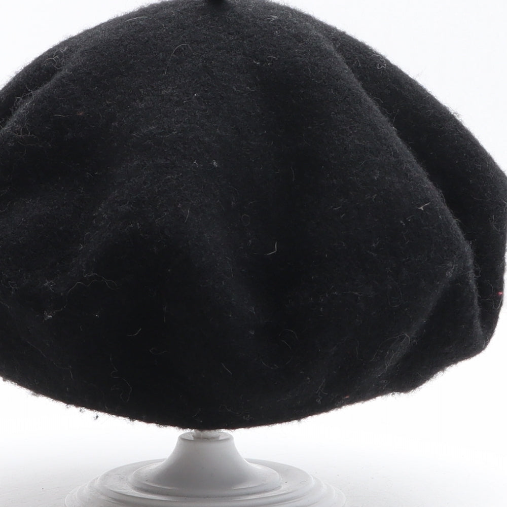 Accessorize Womens Black Wool Beret One Size