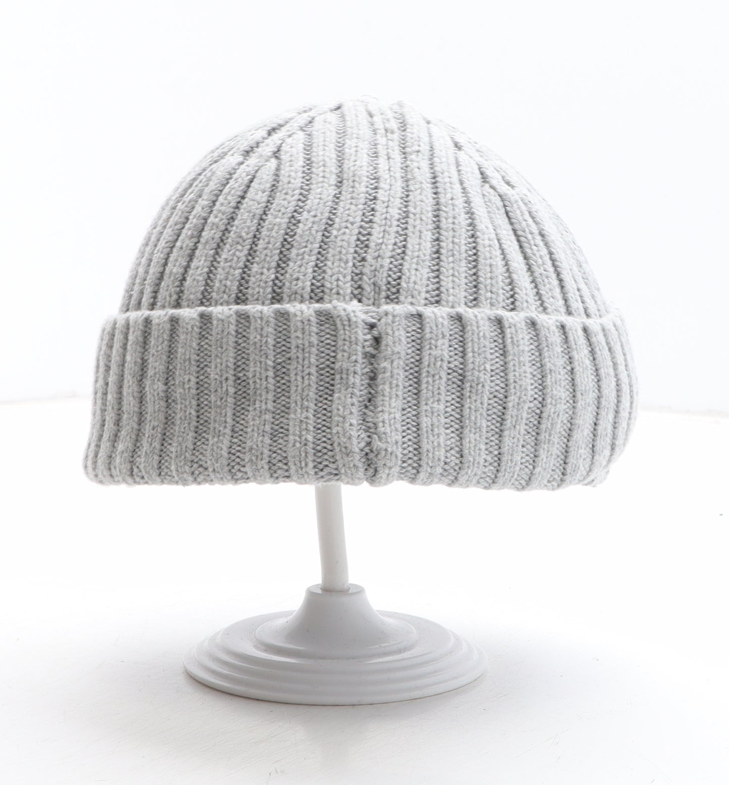 H&M Womens Grey Cotton Docker Cap One Size - Worldwide