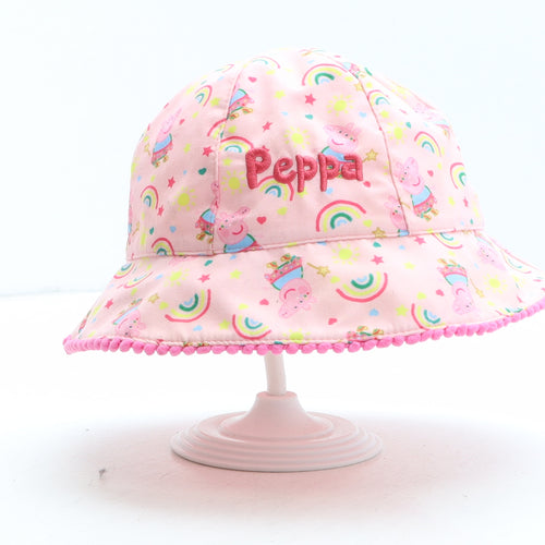 F&F Girls Pink Geometric Polyester Bucket Hat One Size - Peppa Pig