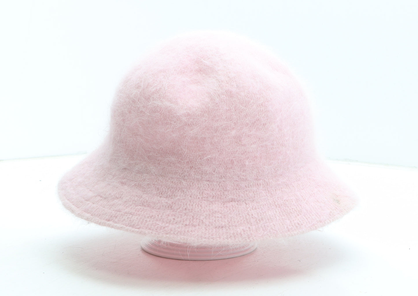 Preworn Womens Pink Angora Bucket Hat One Size