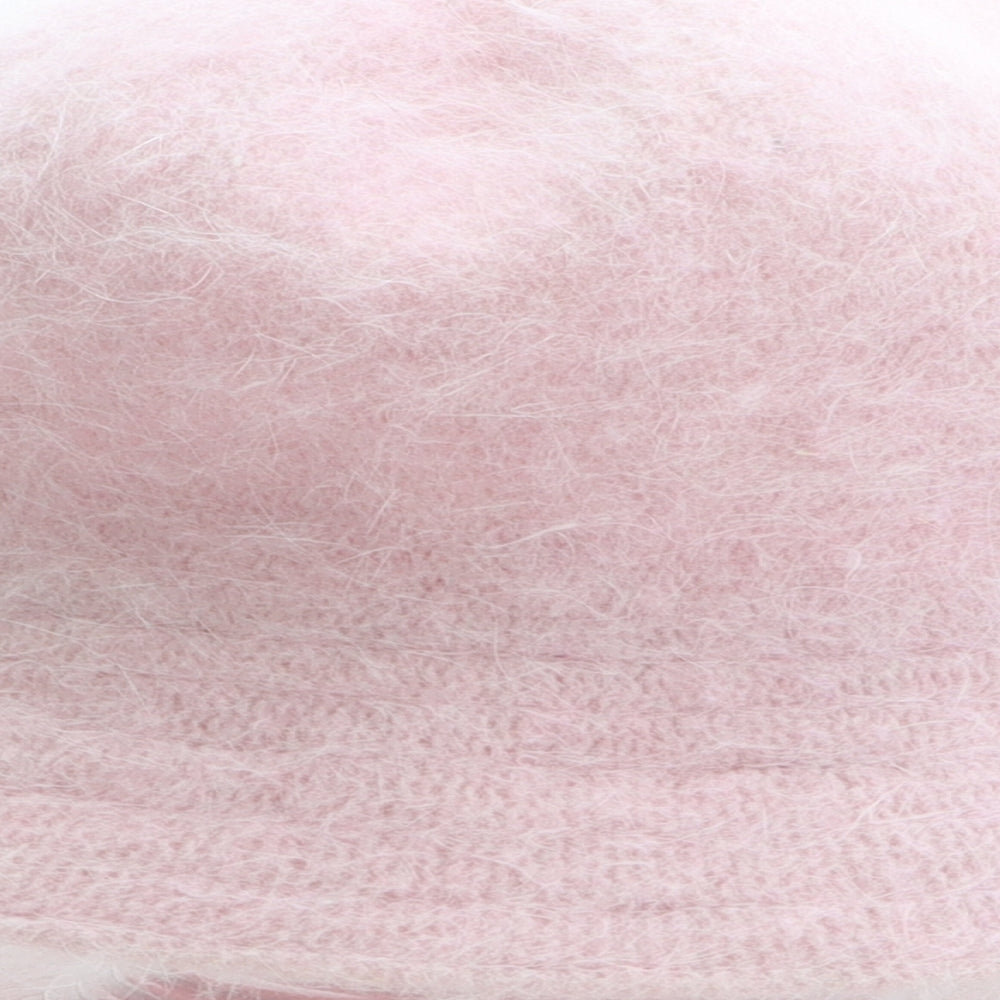 Preworn Womens Pink Angora Bucket Hat One Size