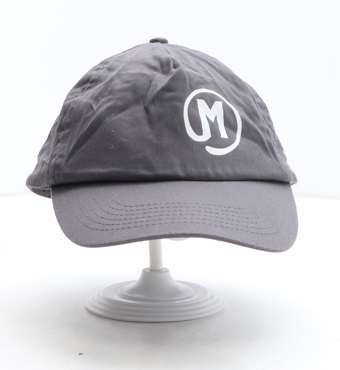 Beechfield Mens Grey Cotton Baseball Cap One Size
