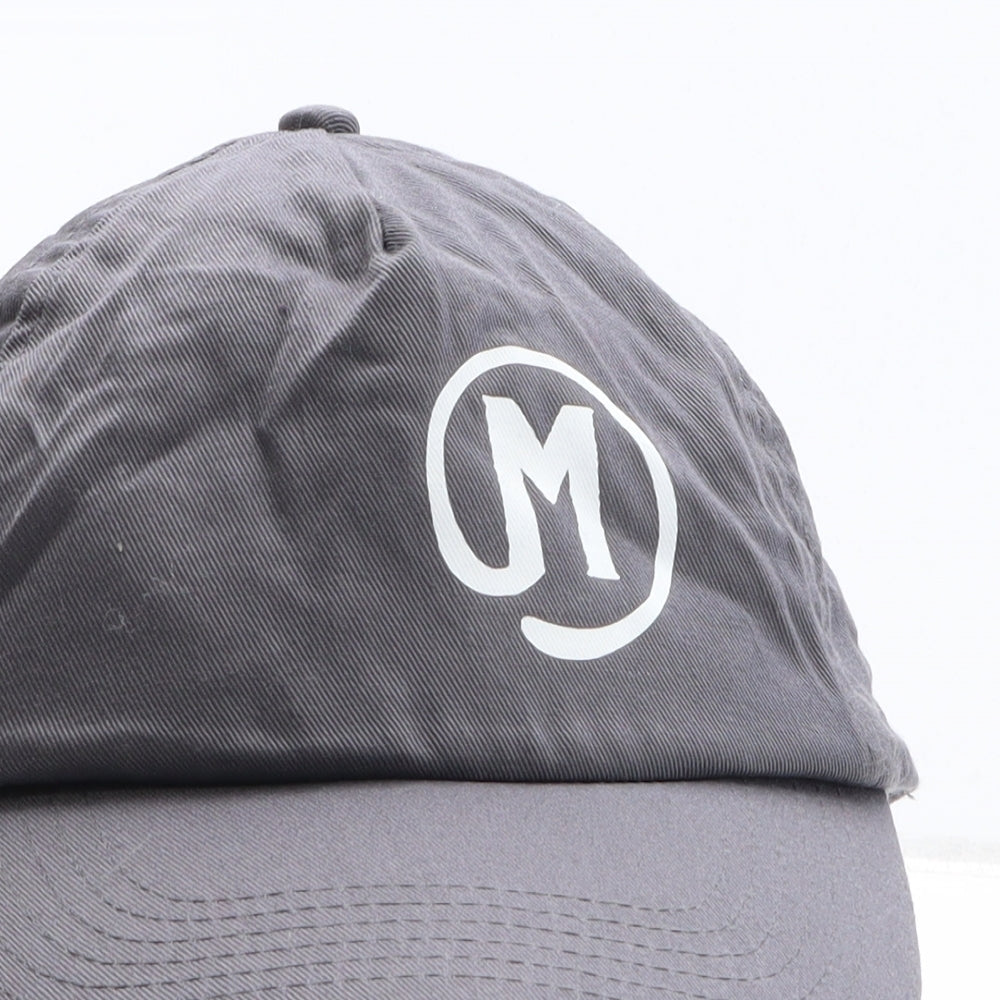 Beechfield Mens Grey Cotton Baseball Cap One Size