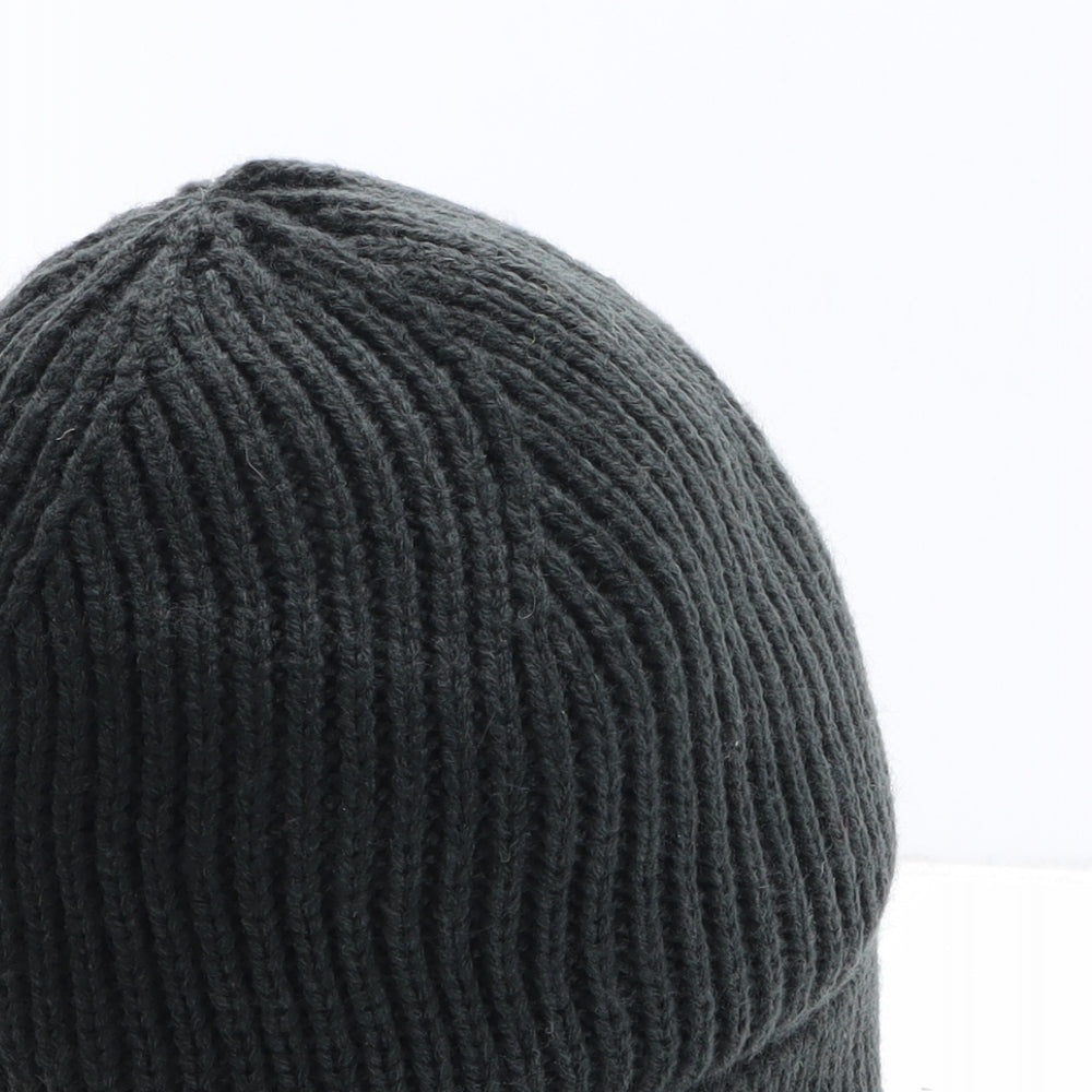 Crane Mens Black Acrylic Beanie One Size