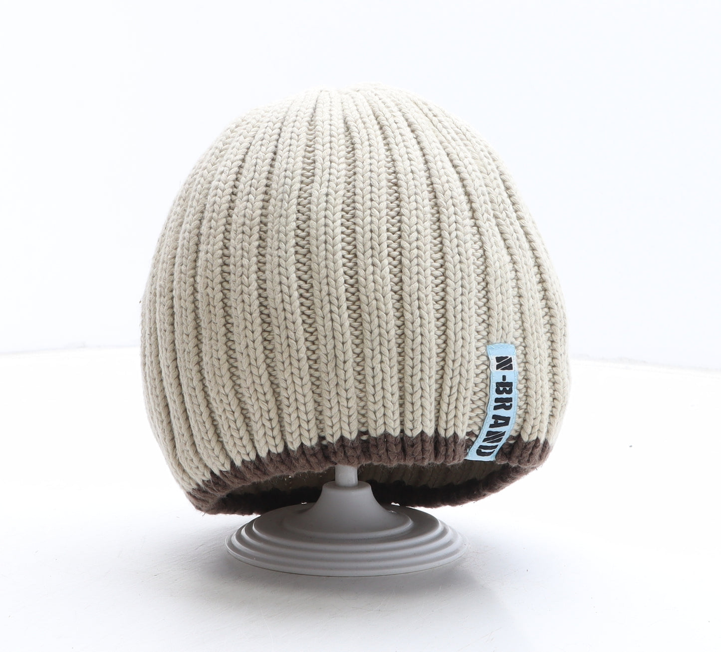 NEXT Boys Beige Cotton Beanie One Size