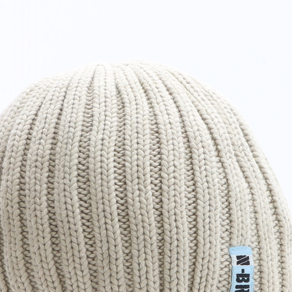 NEXT Boys Beige Cotton Beanie One Size