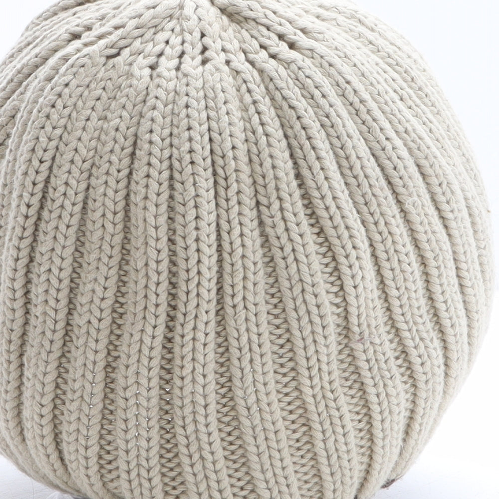 NEXT Boys Beige Cotton Beanie One Size