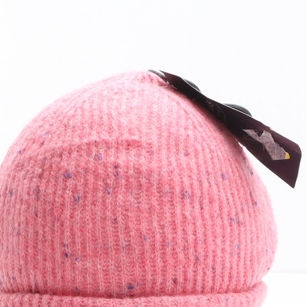 Marks and Spencer Womens Pink Acrylic Beanie One Size