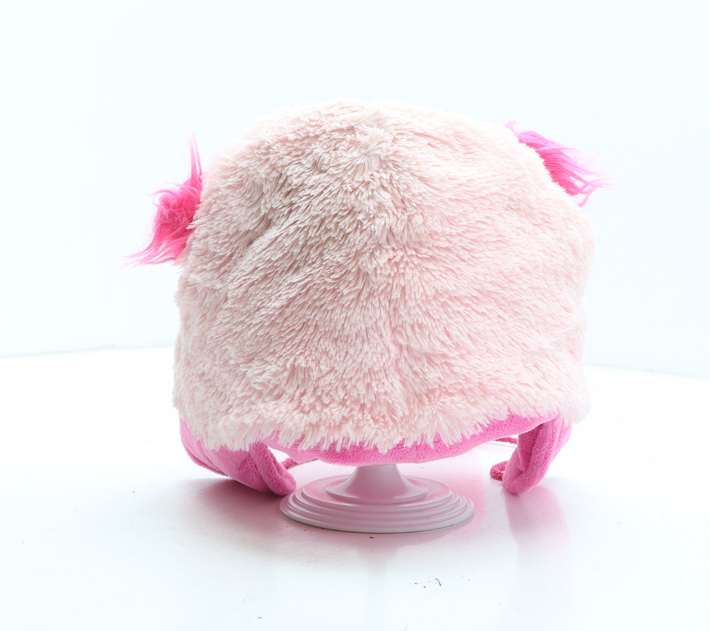 Preworn Girls Pink Polyester Bonnet One Size - Cat