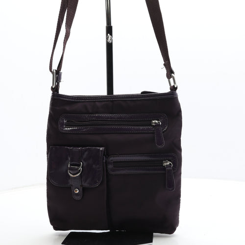 Preworn Womens Purple Polyester Crossbody Size Small