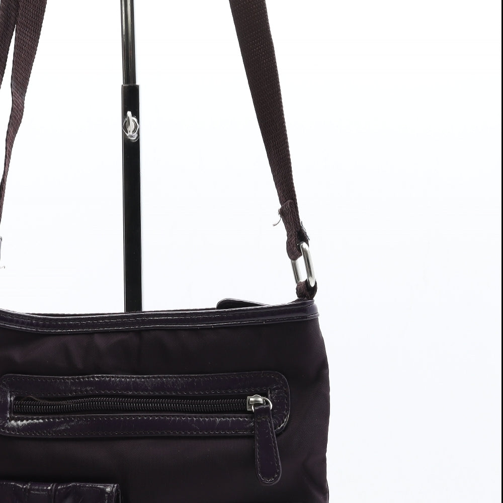 Preworn Womens Purple Polyester Crossbody Size Small