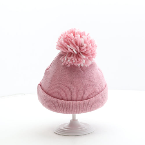 Tottenham Hotspur F.C. Girls Pink Acrylic Bobble Hat Size S