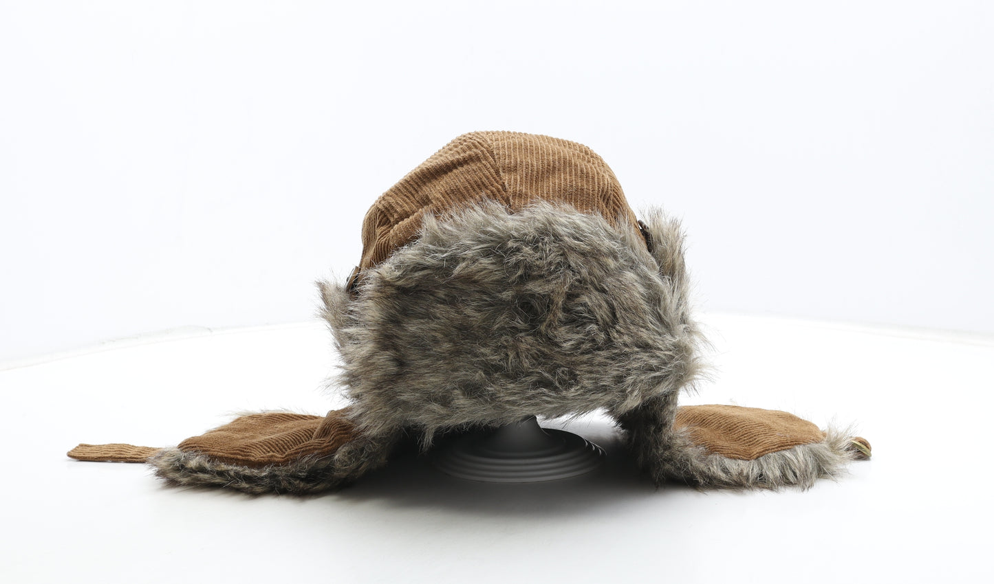 Matalan Mens Brown Cotton Trapper Hat One Size