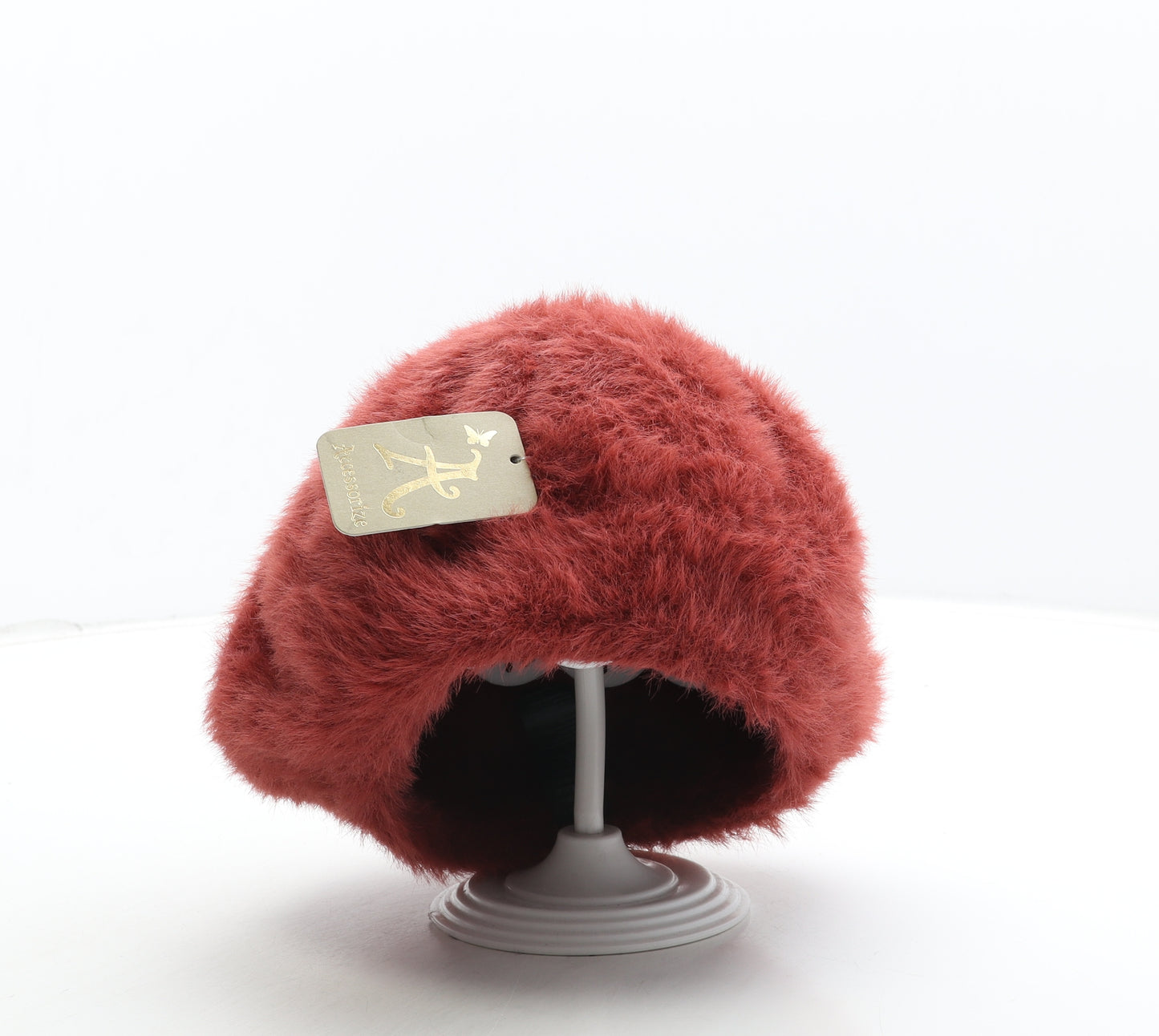 Accessorize Womens Orange Polyamide Beret One Size