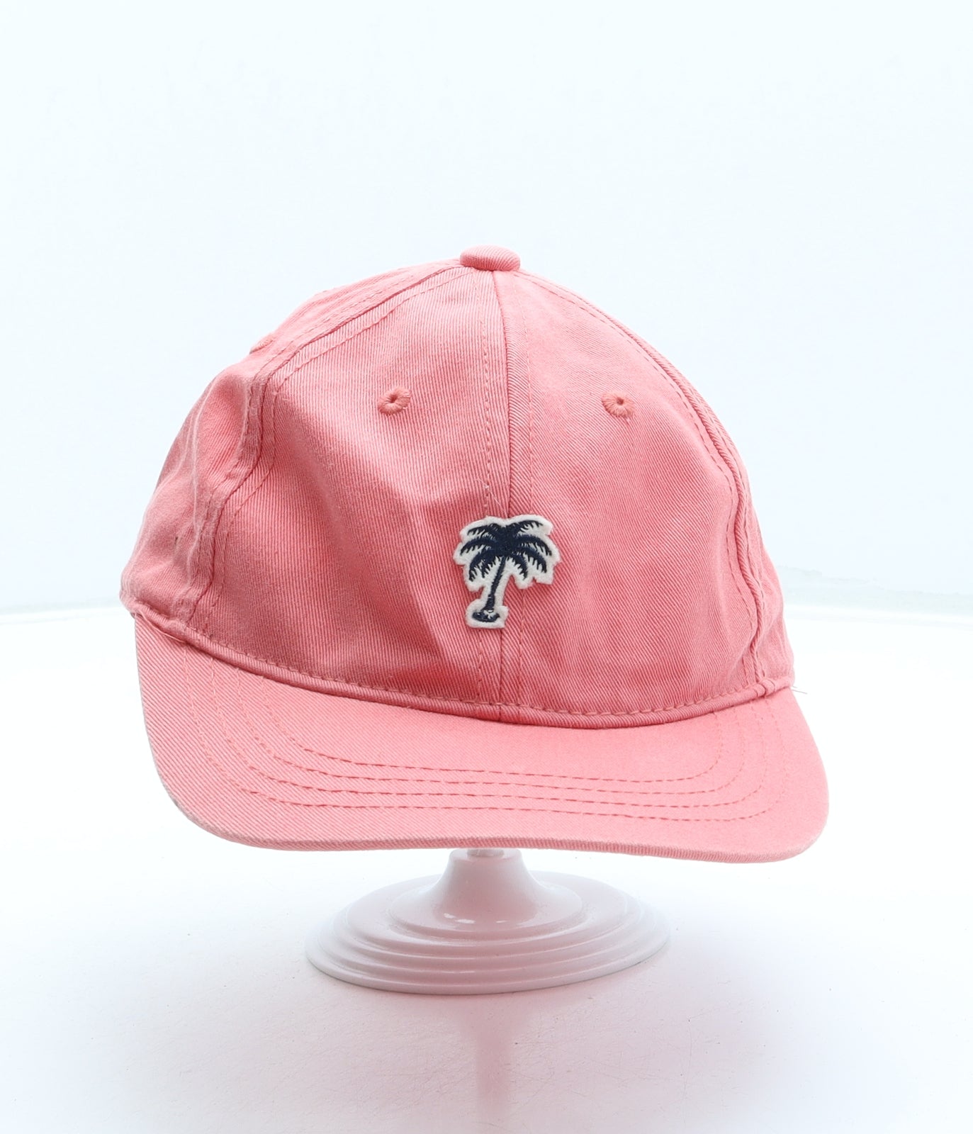 F&F Girls Pink Cotton Baseball Cap One Size - Palm Tree