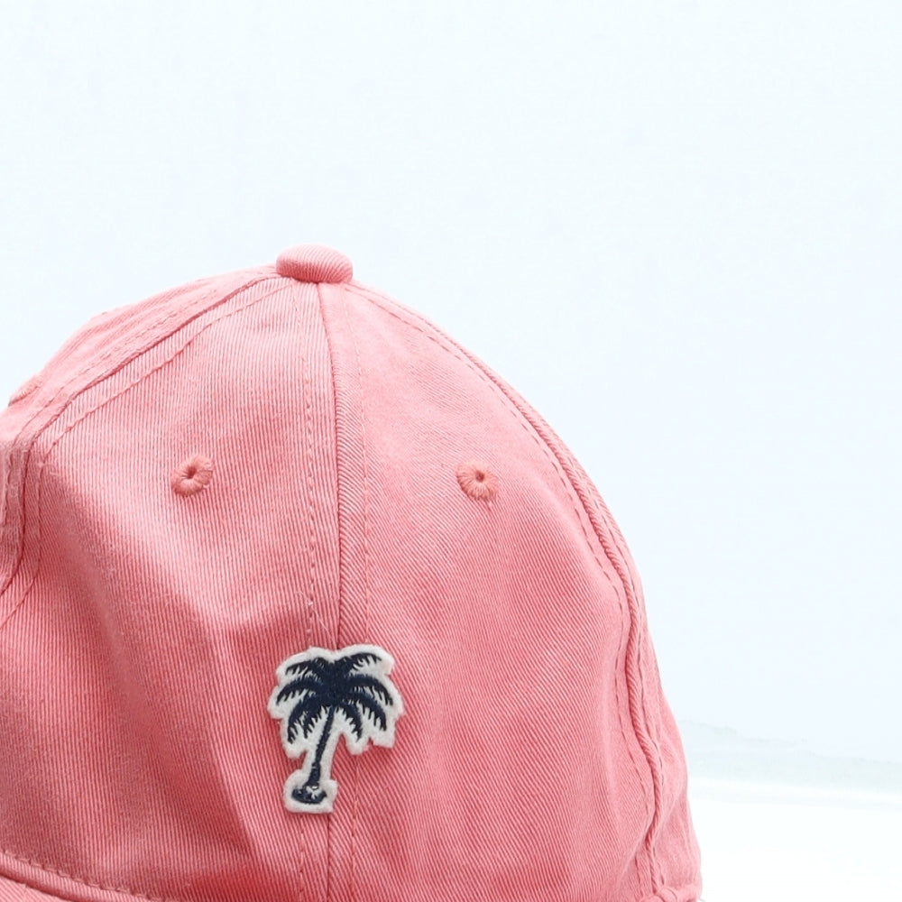 F&F Girls Pink Cotton Baseball Cap One Size - Palm Tree