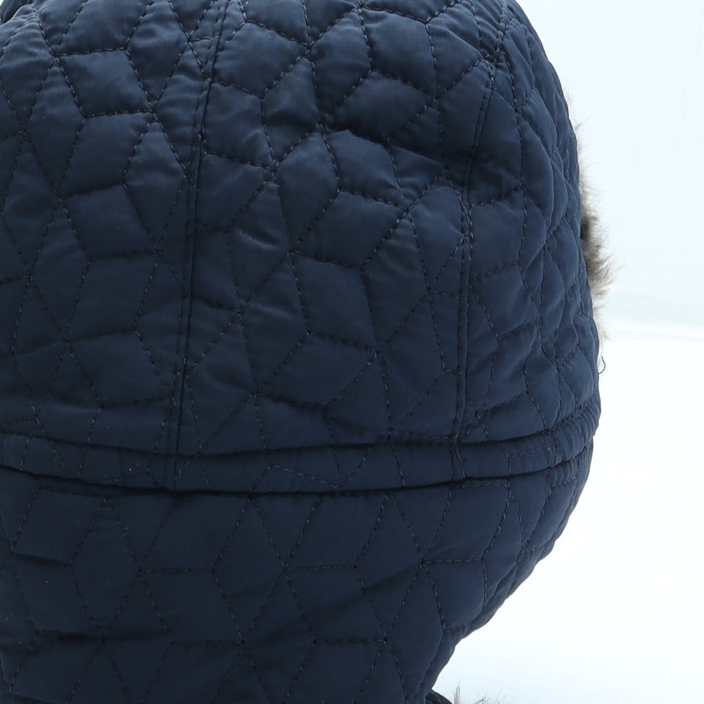 F&F Boys Blue Polyester Trapper Hat One Size