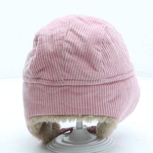 George Girls Pink Cotton Trapper Hat One Size