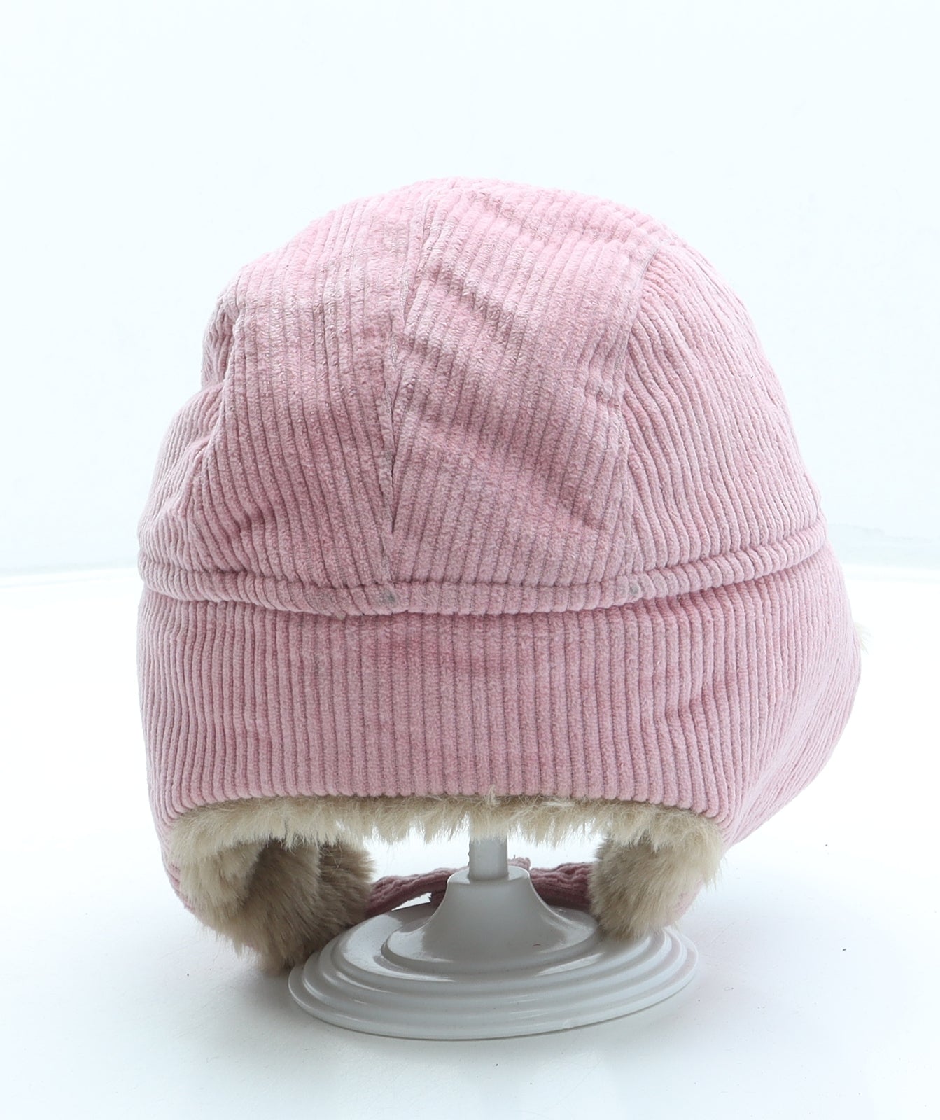 George Girls Pink Cotton Trapper Hat One Size
