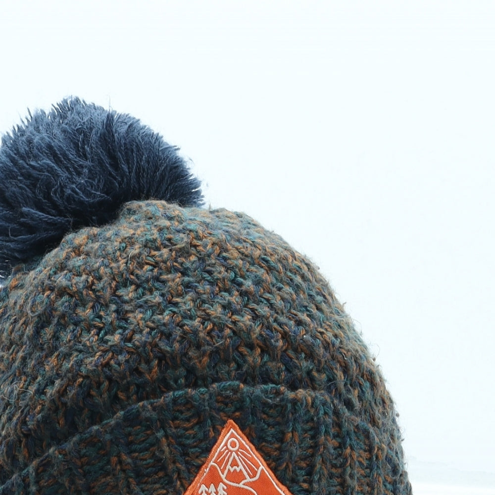 George Boys Blue Acrylic Bobble Hat One Size - Pom Pom