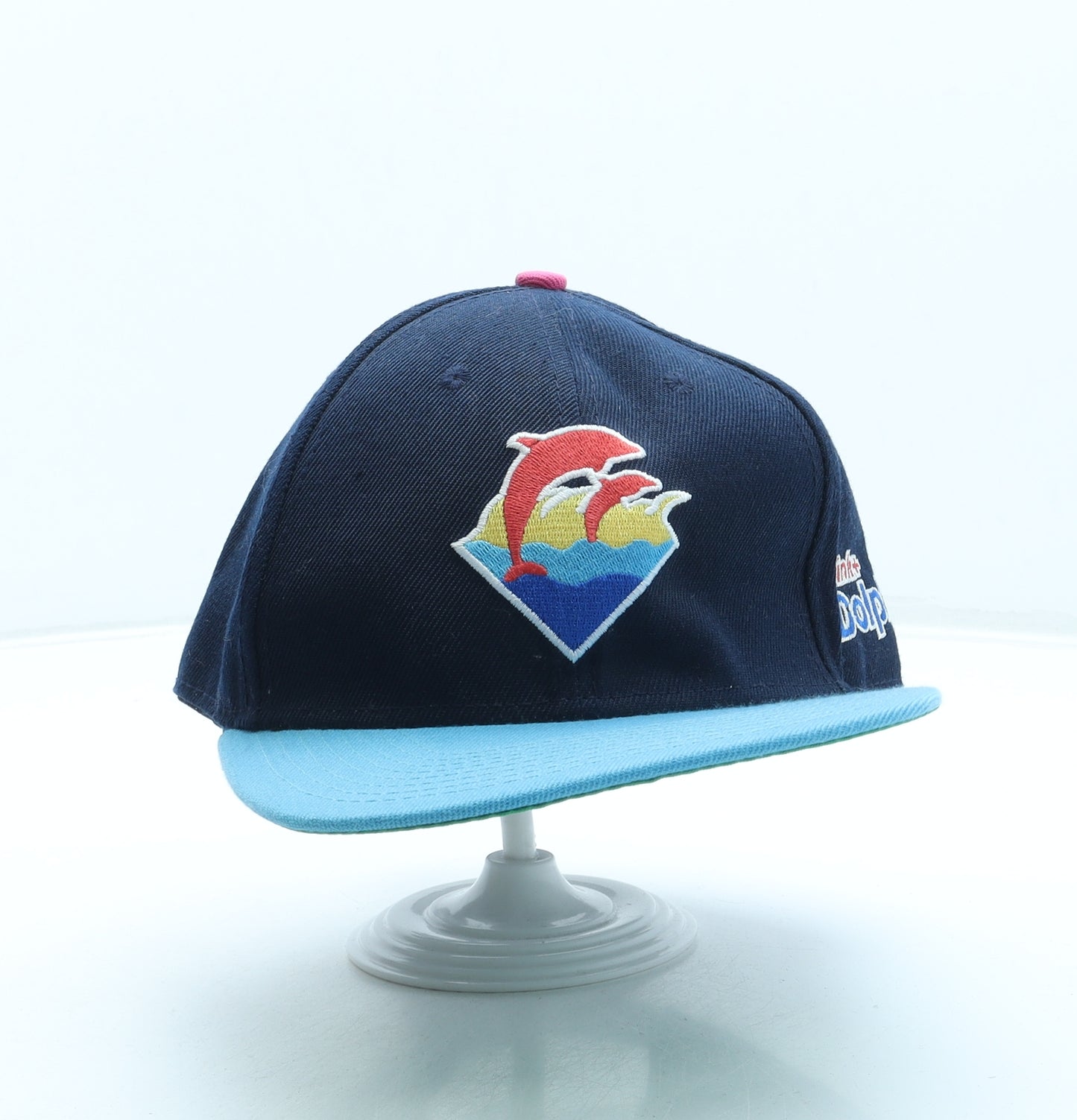 Pink Dolphin Womens Blue Polyester Snapback One Size