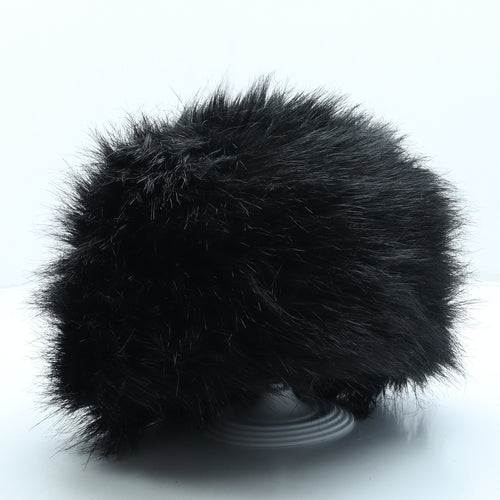 Marks and Spencer Womens Black Acrylic Cossack Size M - Faux Fur