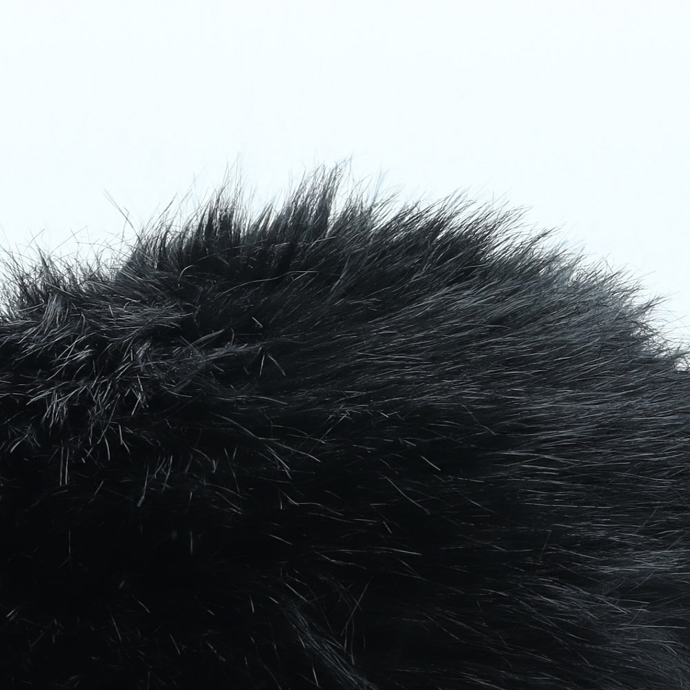 Marks and Spencer Womens Black Acrylic Cossack Size M - Faux Fur