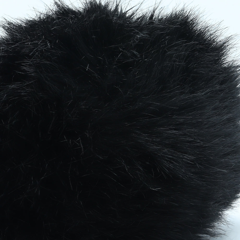 Marks and Spencer Womens Black Acrylic Cossack Size M - Faux Fur