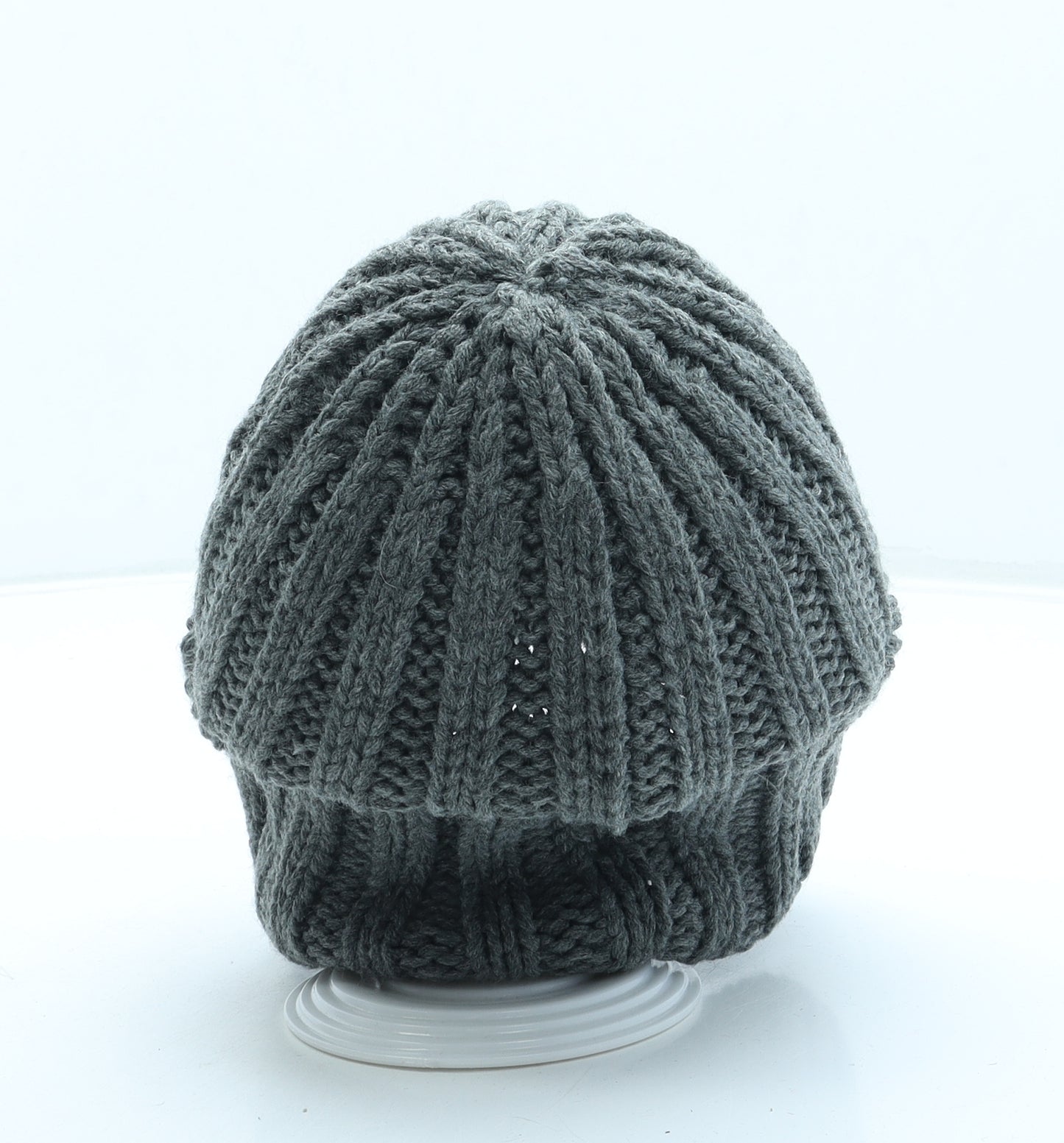 Atmosphere Womens Grey Acrylic Beanie One Size