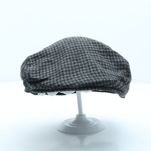 Matalan Mens Black Polyester Flat Cap Size L