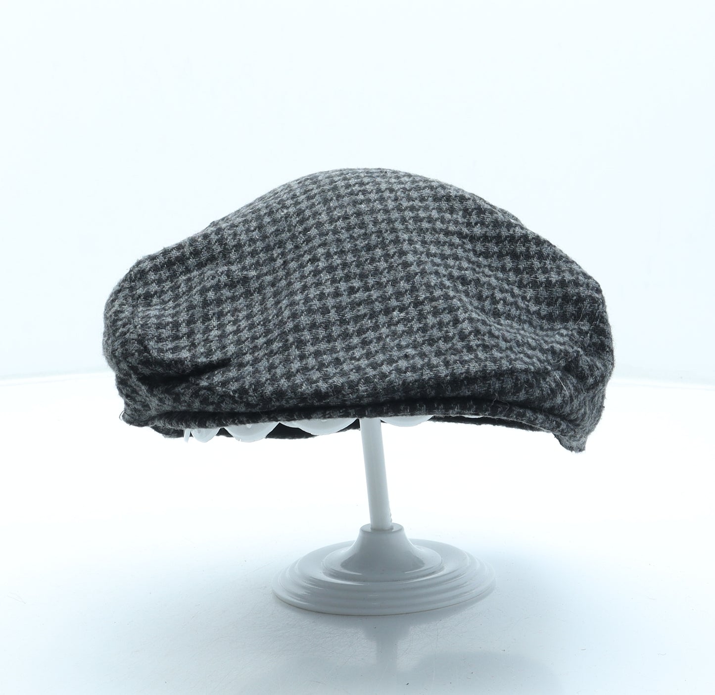 Matalan Mens Black Polyester Flat Cap Size L