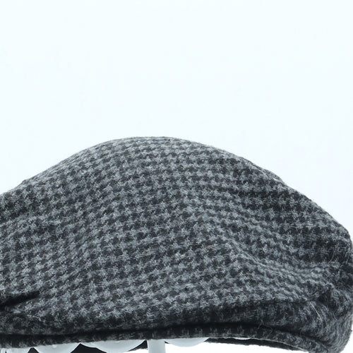 Matalan Mens Black Polyester Flat Cap Size L