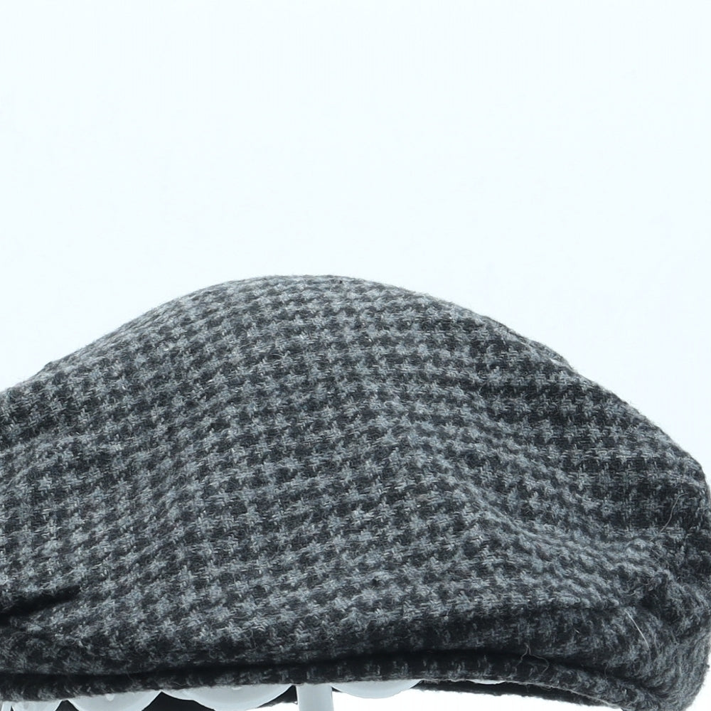 Matalan Mens Black Polyester Flat Cap Size L