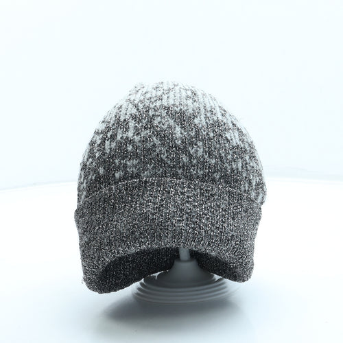 George Womens Grey Polyester Beanie One Size