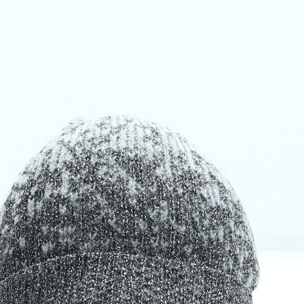 George Womens Grey Polyester Beanie One Size