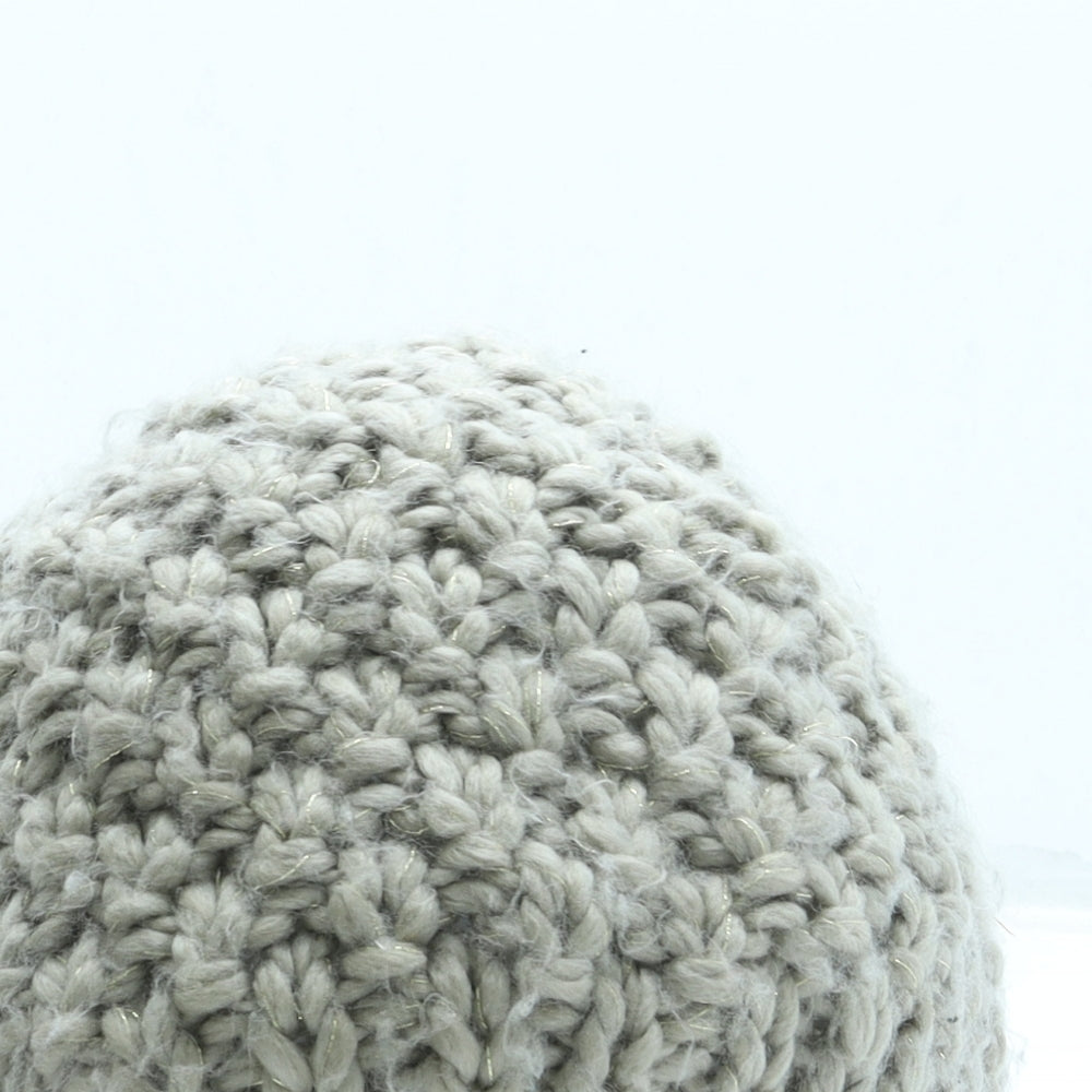 H&M Womens Beige Acrylic Beret One Size