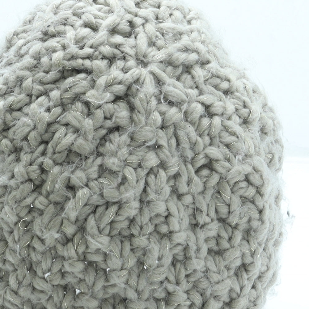 H&M Womens Beige Acrylic Beret One Size