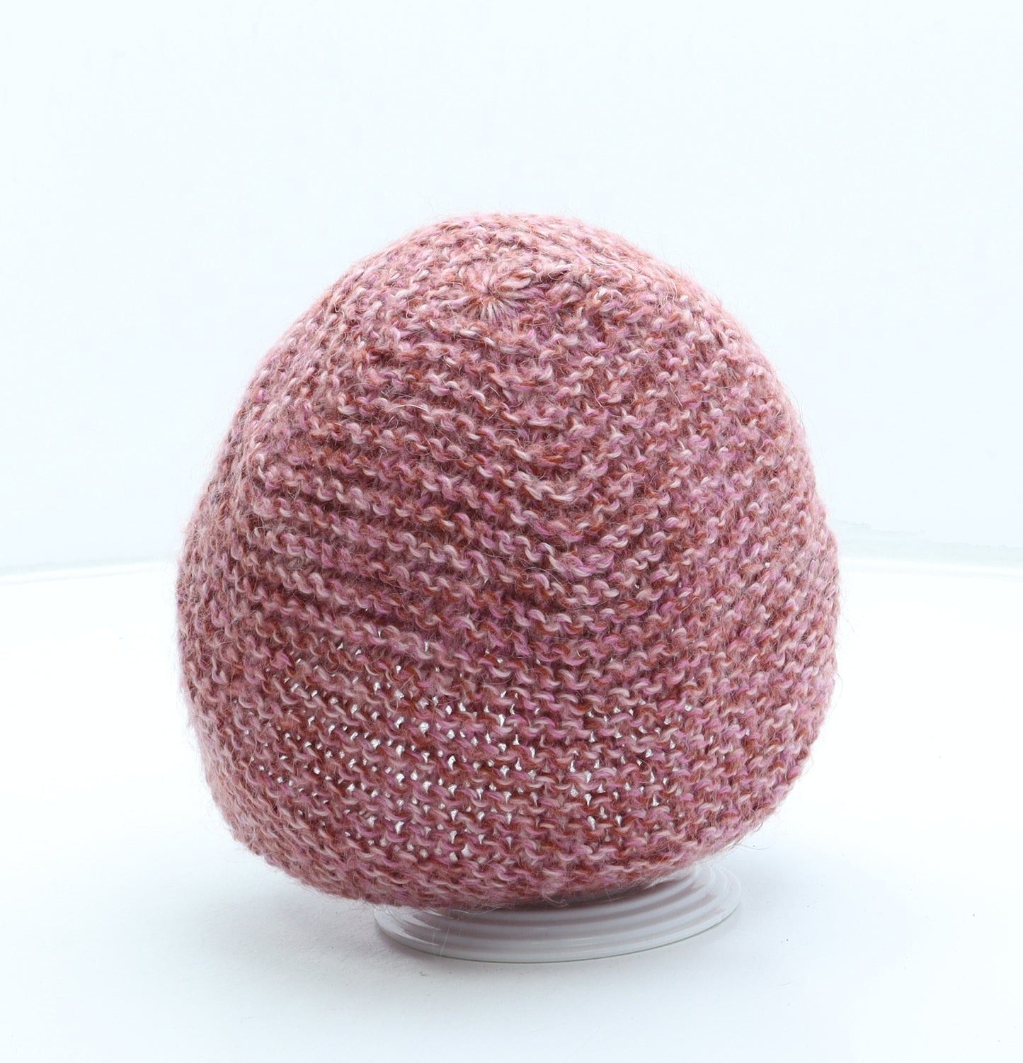 Monsoon Womens Pink Acrylic Beanie One Size - Flower
