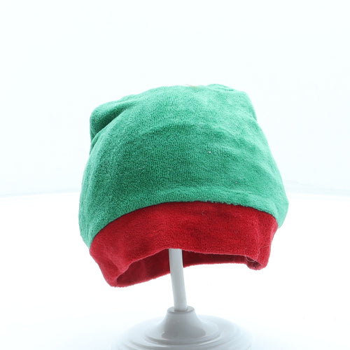 Primark Boys Green Cotton Bobble Hat One Size - Elf