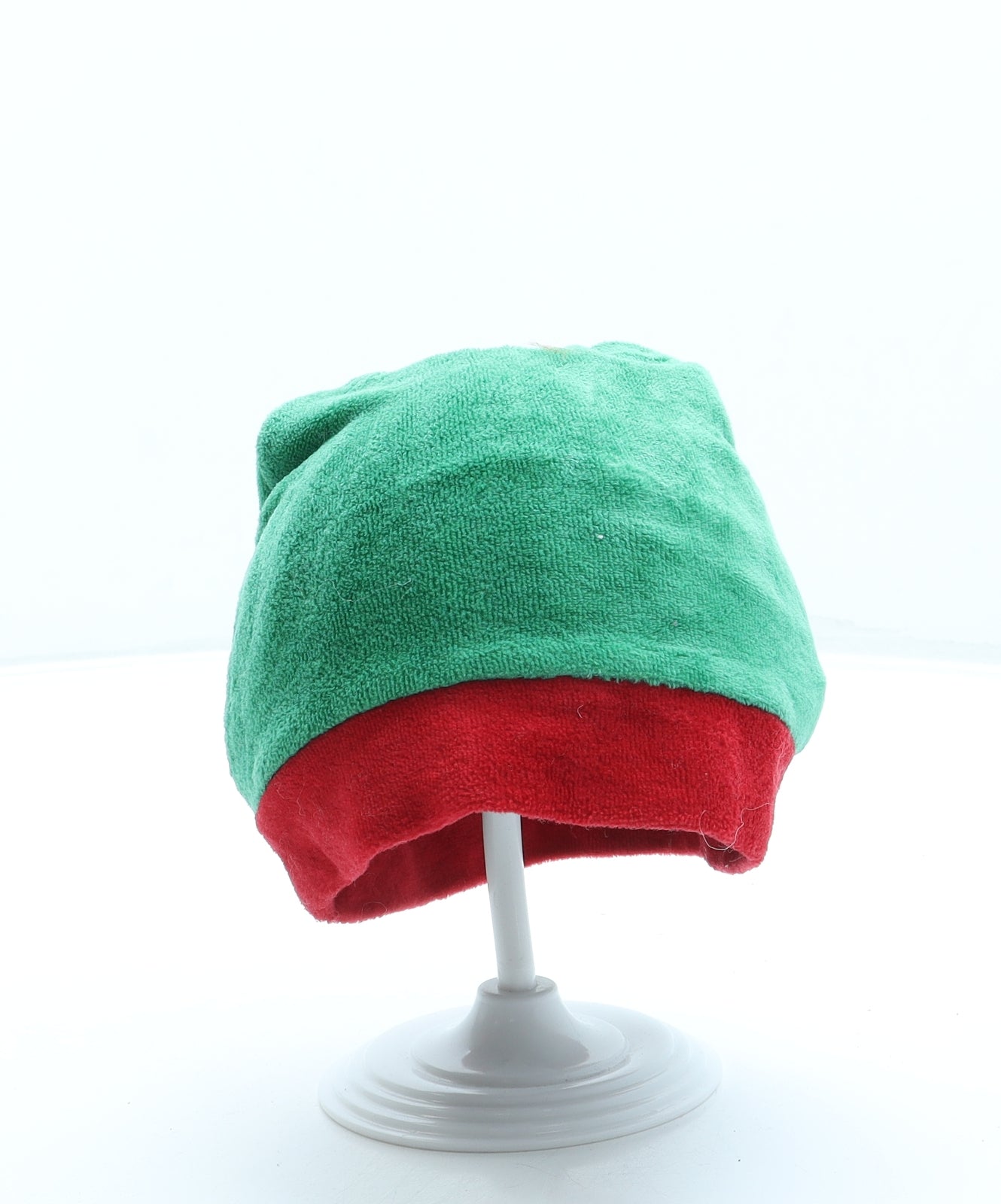 Primark Boys Green Cotton Bobble Hat One Size - Elf