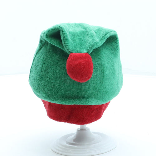 Primark Boys Green Cotton Bobble Hat One Size - Elf